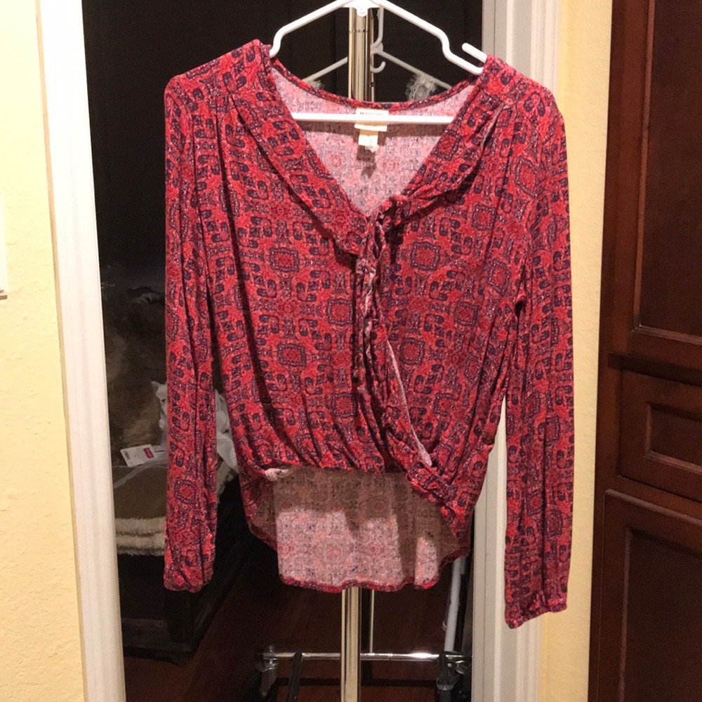 MOSSIMO HIGH LOW BLOUSE